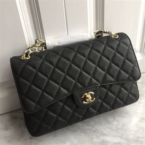 chanel 2.55 jumbo caviar flap bag|Flap Bags .